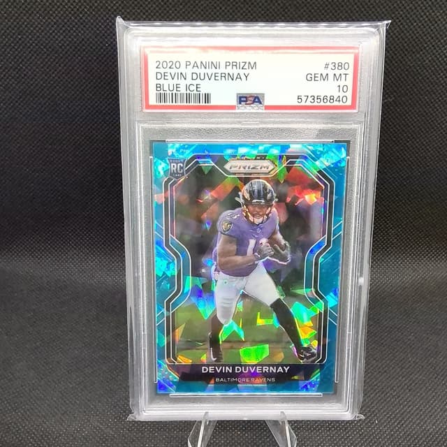 Devin Duvernay Panini Prizm #380 Blue Ice