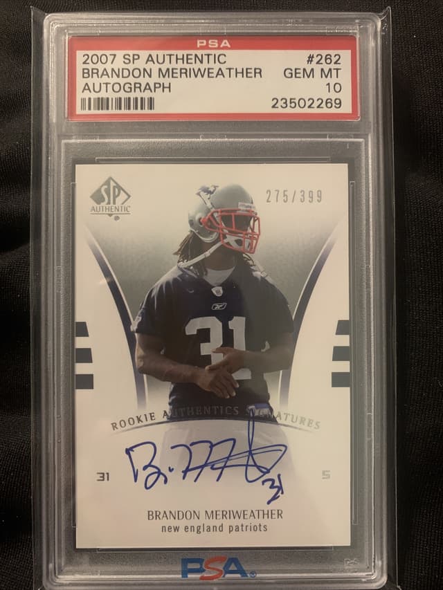 Brandon Meriweather SP Authentic #262 Autograph