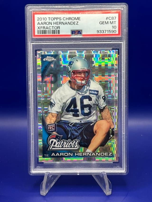 Aaron Hernandez Topps Chrome #C87 Xfractor