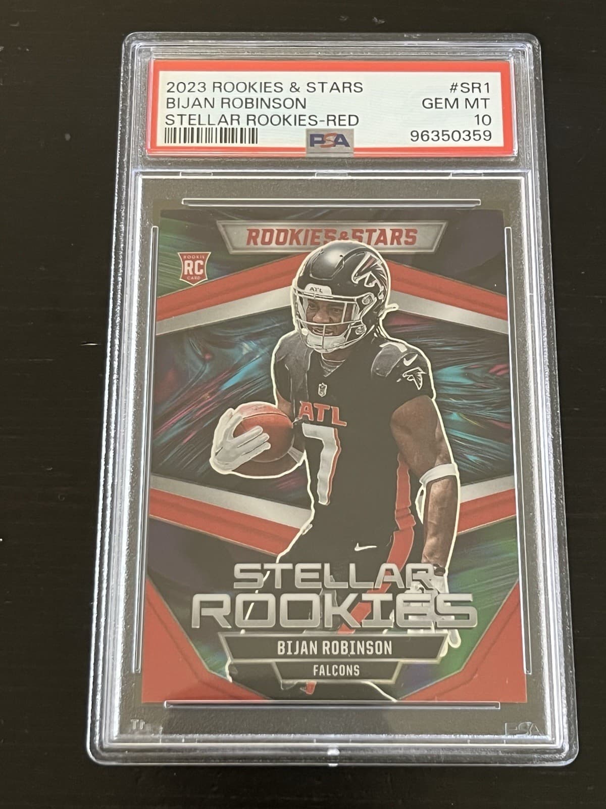 Bijan Robinson Panini Rookies & Stars Stellar Rookies #SR1 Red