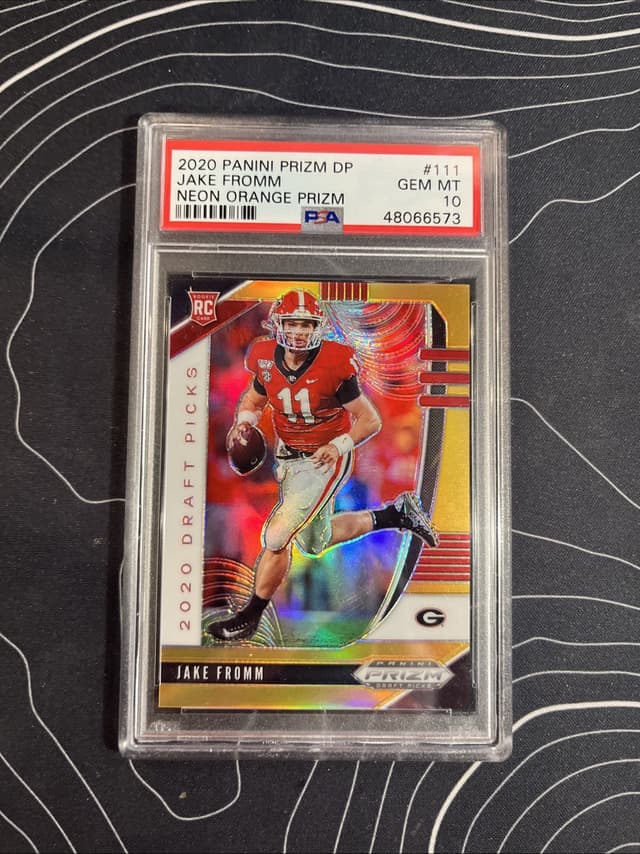 Jake Fromm Panini Prizm Draft Picks #111 Neon Orange Prizm