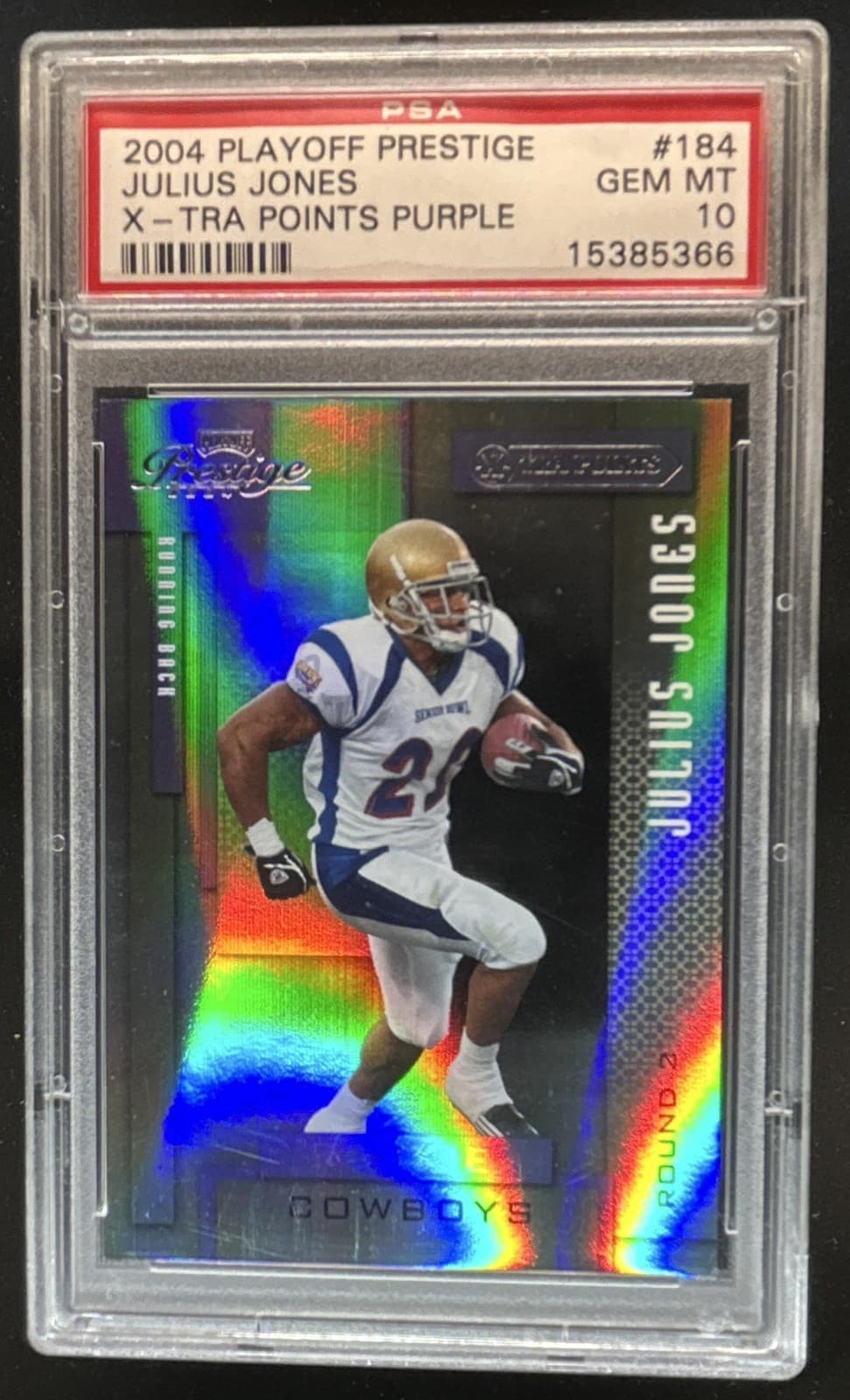 Julius Jones Playoff Prestige #184 X-Tra Points Purple
