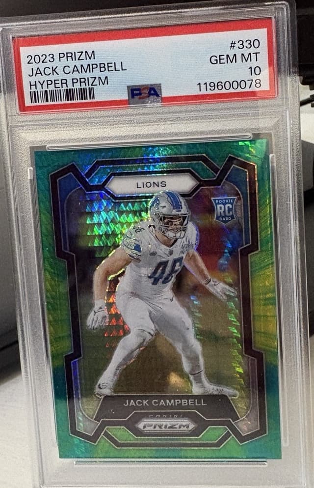 Jack Campbell Panini Prizm #330 Green