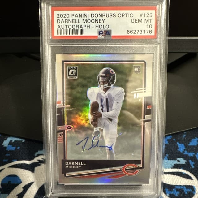 Darnell Mooney Panini Donruss Optic #125 Autograph-Holo