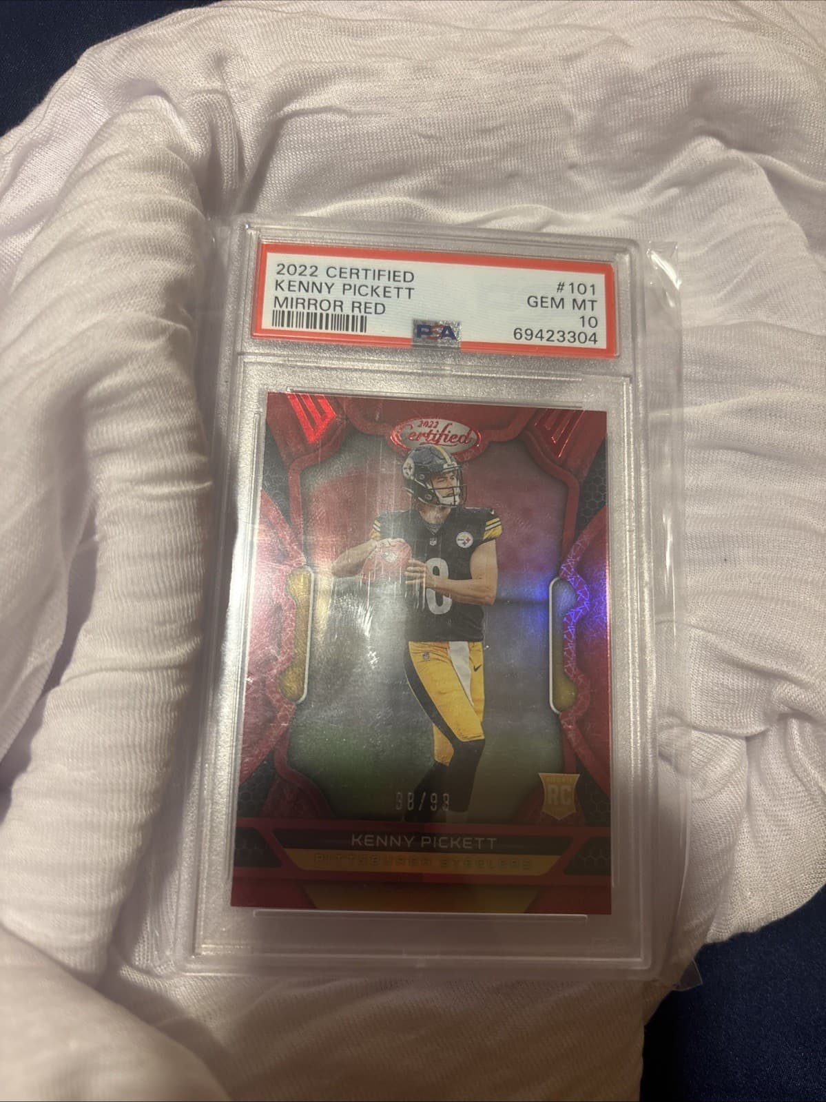 Kenny Pickett Panini Certified #101 Mirror Red