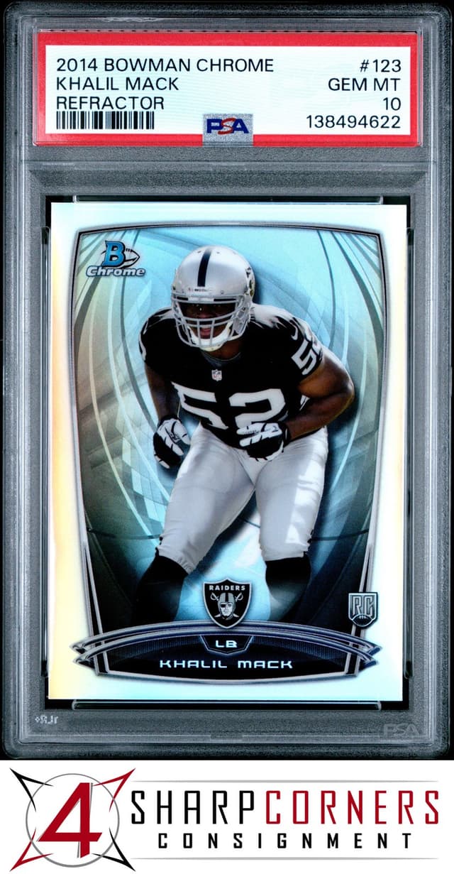 Khalil Mack Bowman Chrome #123 Refractor