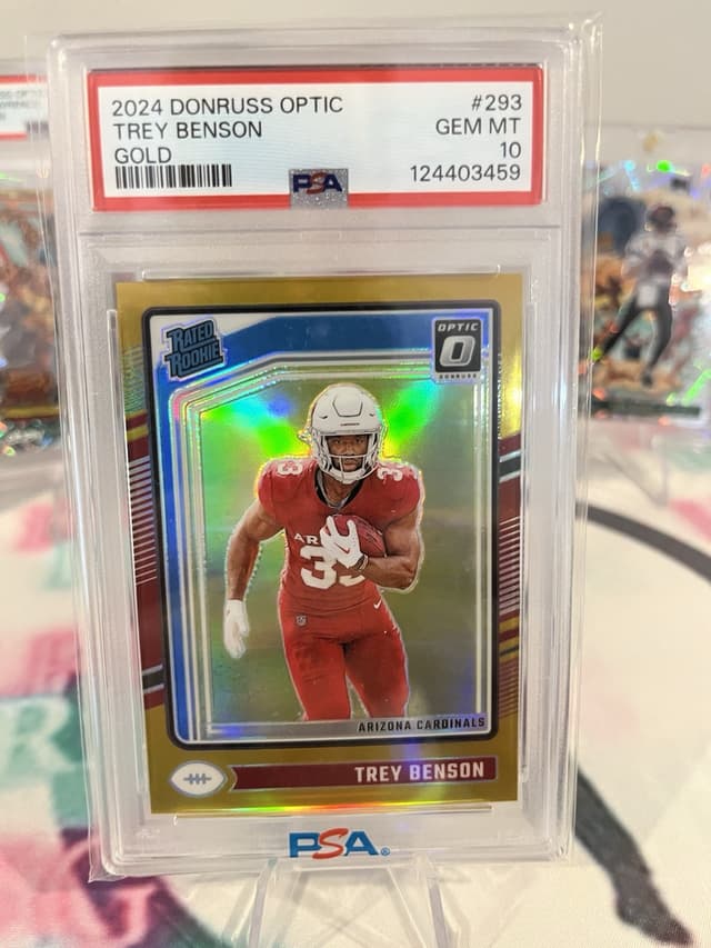 Trey Benson Panini Donruss Optic #293 Gold