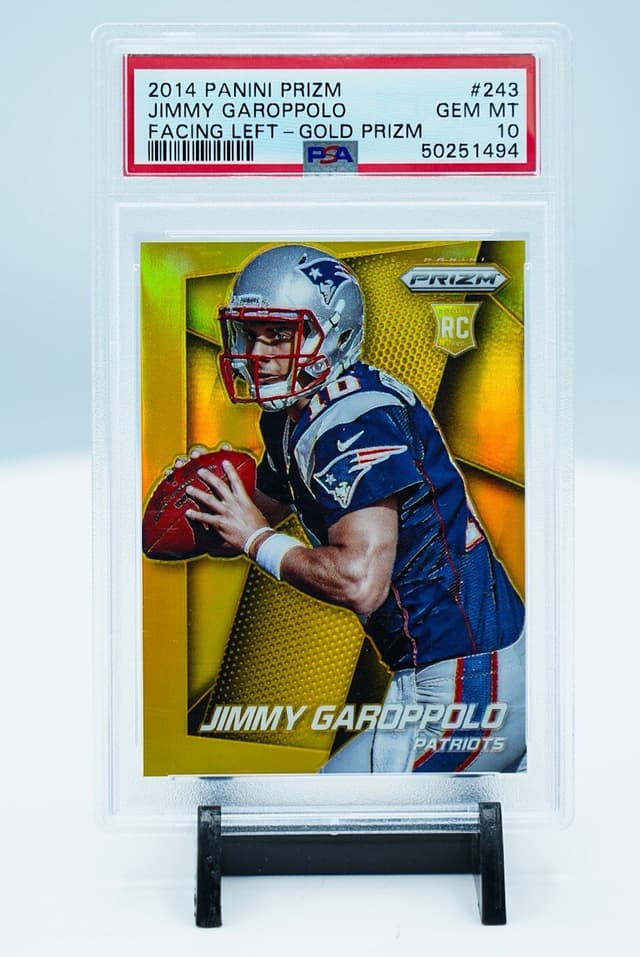Jimmy Garoppolo Panini Prizm #243 Facing Left-Gold Prizm