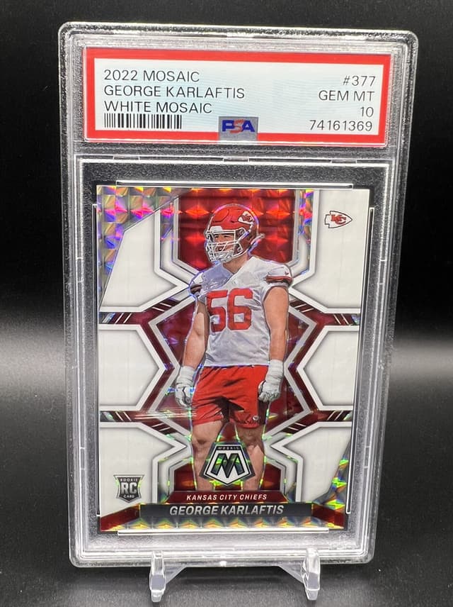 George Karlaftis III Panini Mosaic #377 White Mosaic