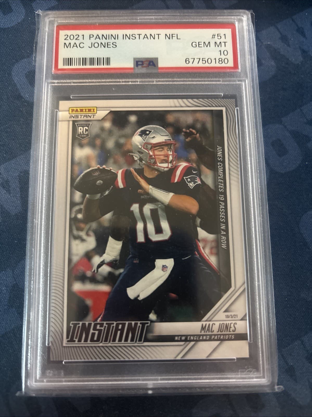 Mac Jones Panini Instant NFL #51 Base