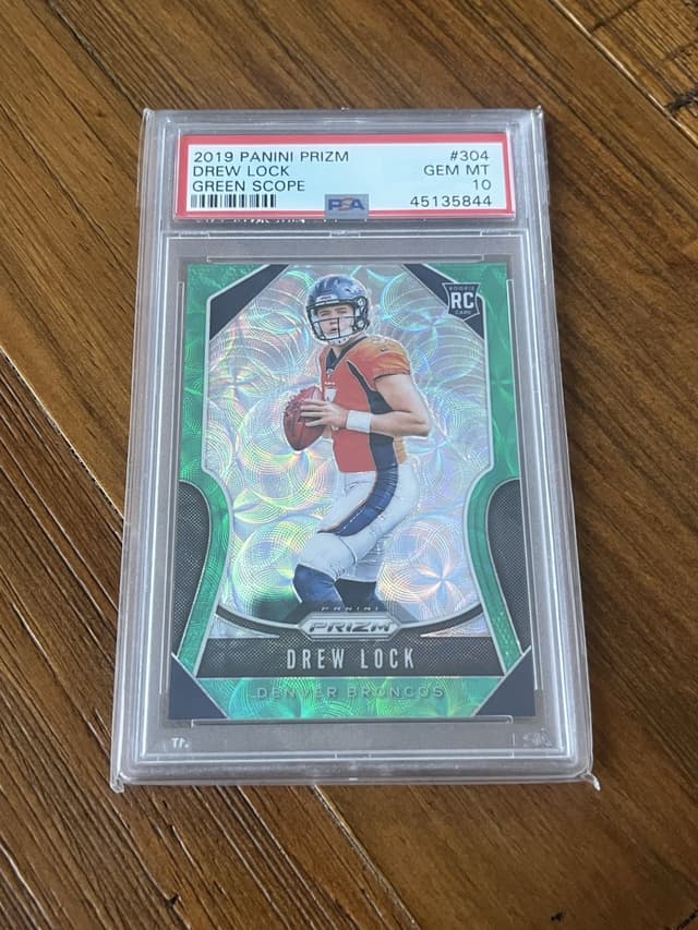 Drew Lock Panini Prizm #304 Green Scope
