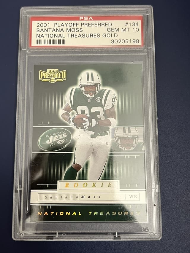 Santana Moss Playoff Preferred #134 National Treasures-Gold