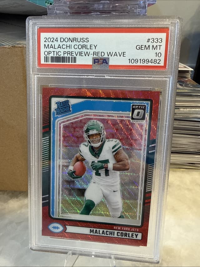 Malachi Corley Panini Donruss #333 Optic Preview-Red Wave