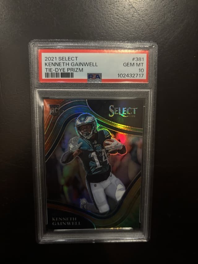 Kenneth Gainwell Panini Select #381 Tie-Dye Prizm