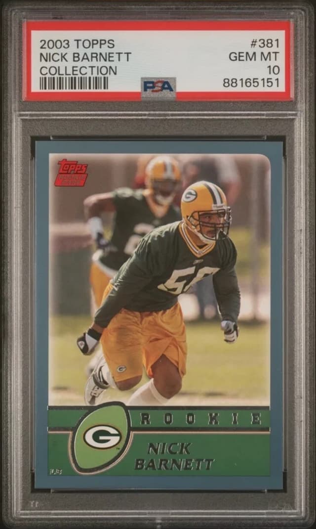 Nick Barnett Topps #381 Collection