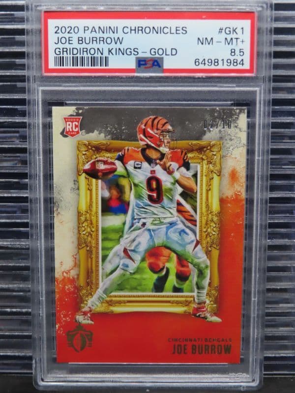Joe Burrow Panini Chronicles Gridiron Kings #GK1 Gold