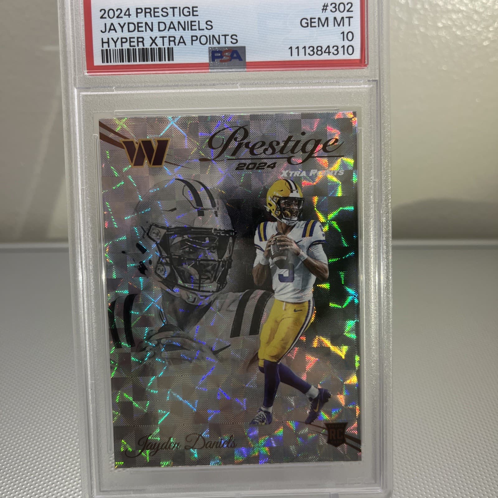 Jayden Daniels Panini Prestige #302 Hyper Xtra Points