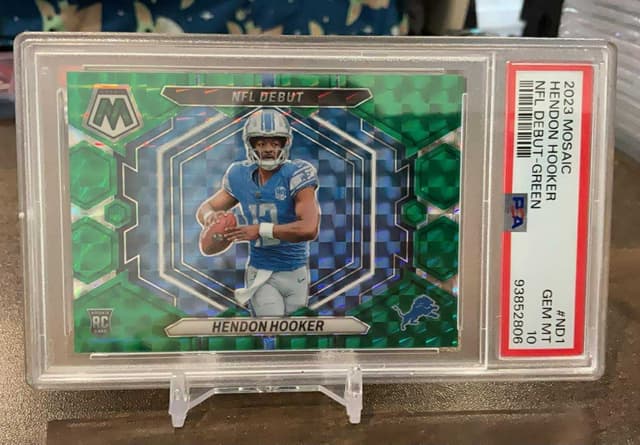 Hendon Hooker Panini Mosaic NFL Debut #ND1 Green