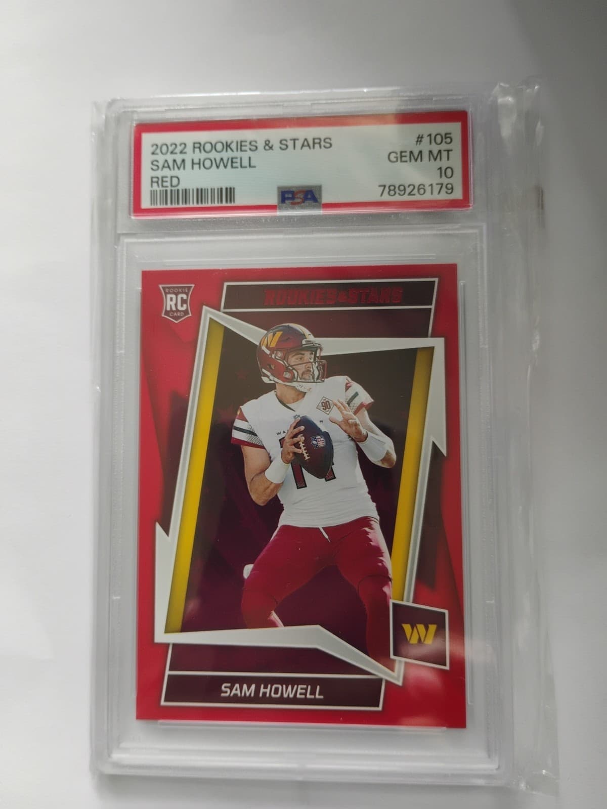Sam Howell Panini Rookies & Stars #105 Red