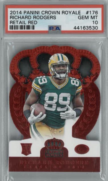 Richard Rodgers Panini Crown Royale #176 Retail Red