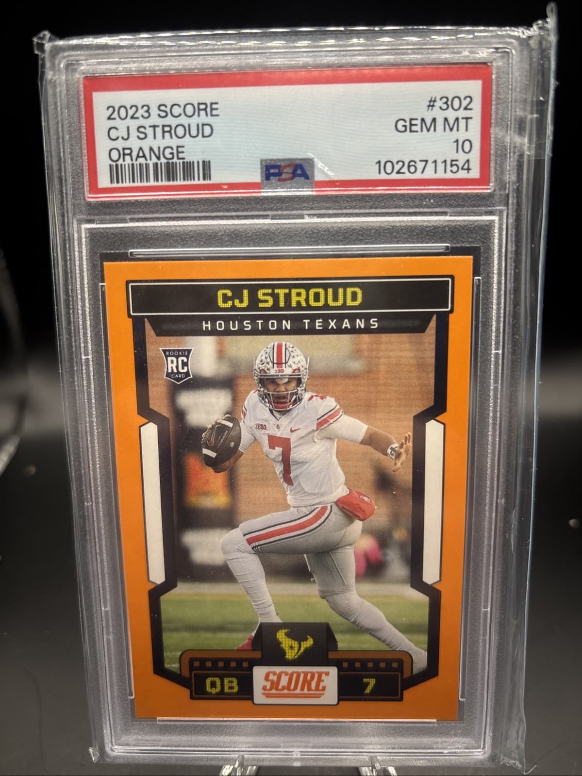 C.J. Stroud Panini Score #302 Orange