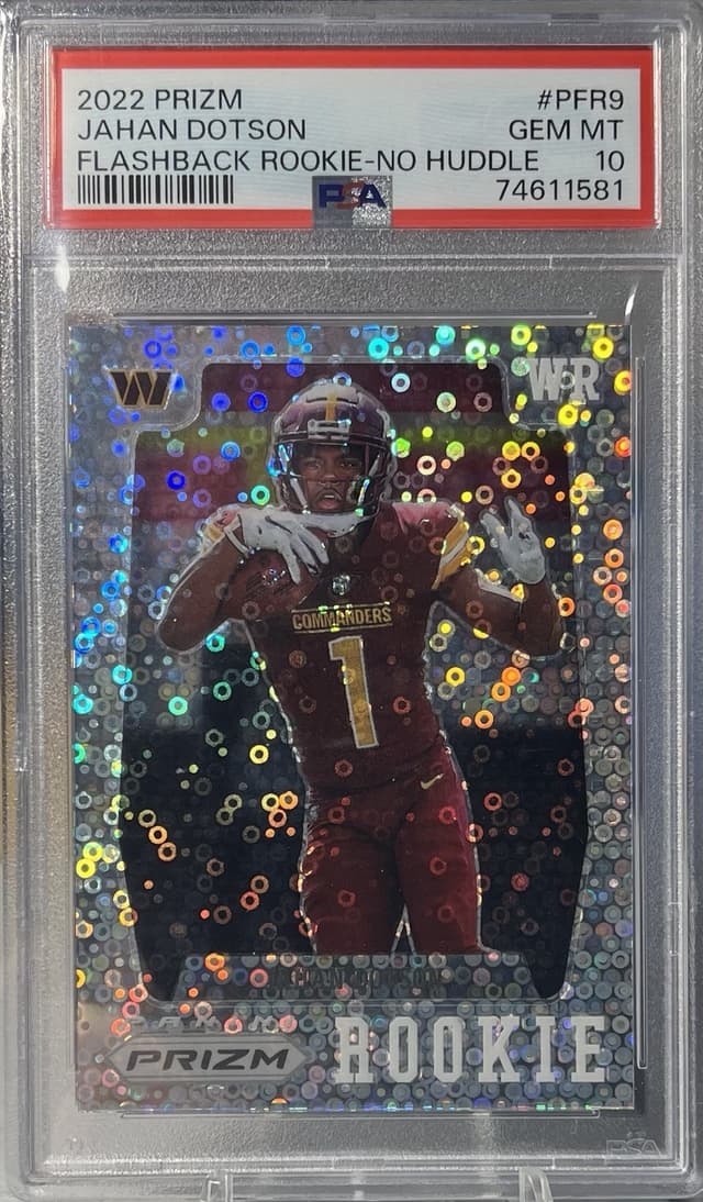 Jahan Dotson Panini Prizm Prizm Flashback Rookie #PFR9 No Huddle