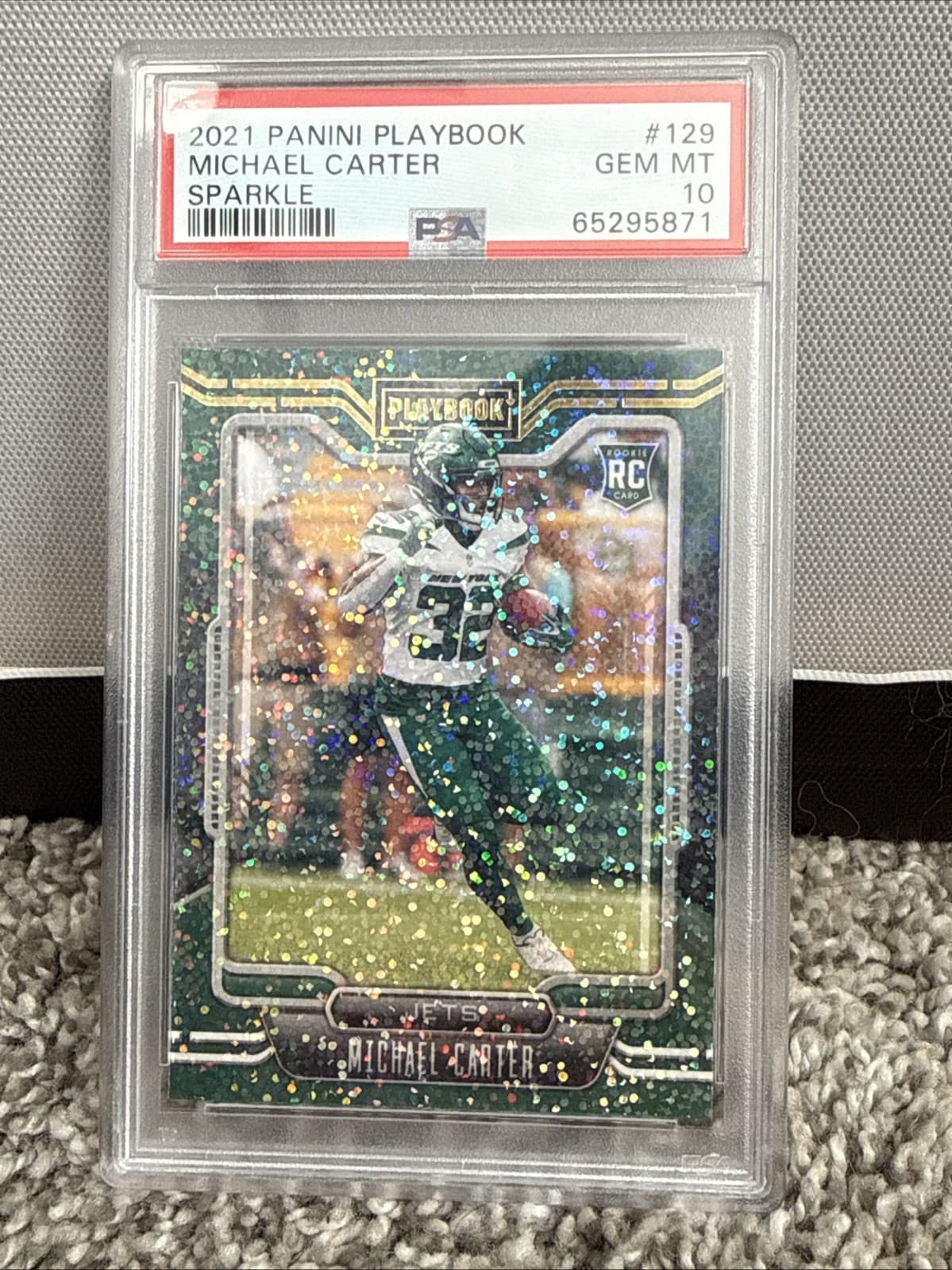 Michael Carter Panini Playbook #129 Sparkle