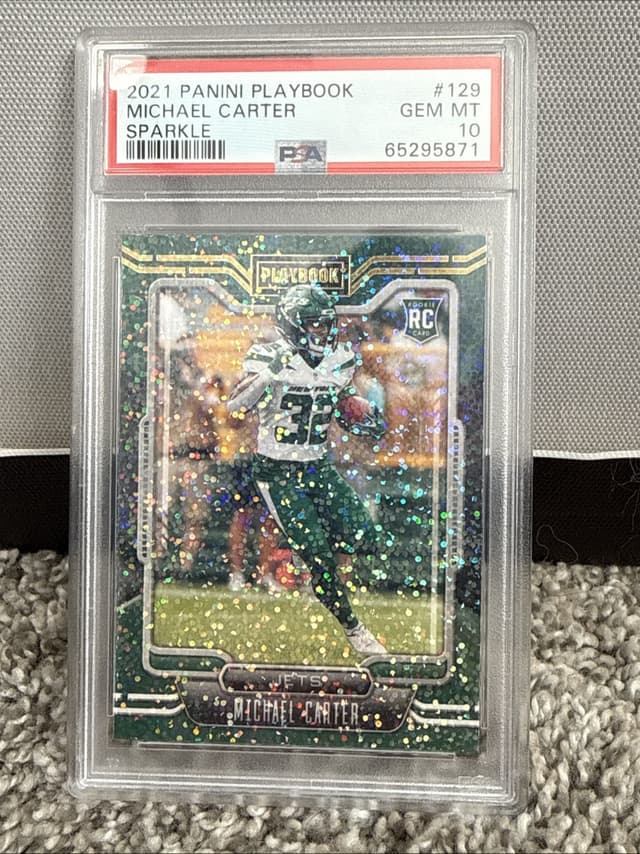 Michael Carter Panini Playbook #129 Sparkle