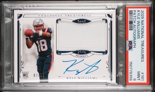 Kyle Williams Panini National Treasures #181 Patch Autograph