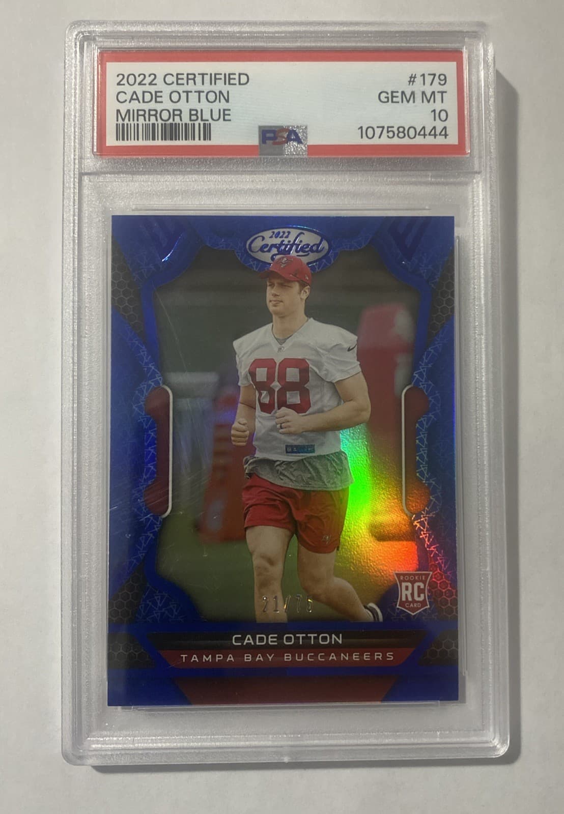 Cade Otton Panini Certified #179 Mirror Blue