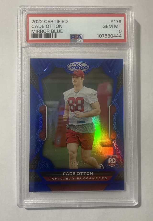 Cade Otton Panini Certified #179 Mirror Blue