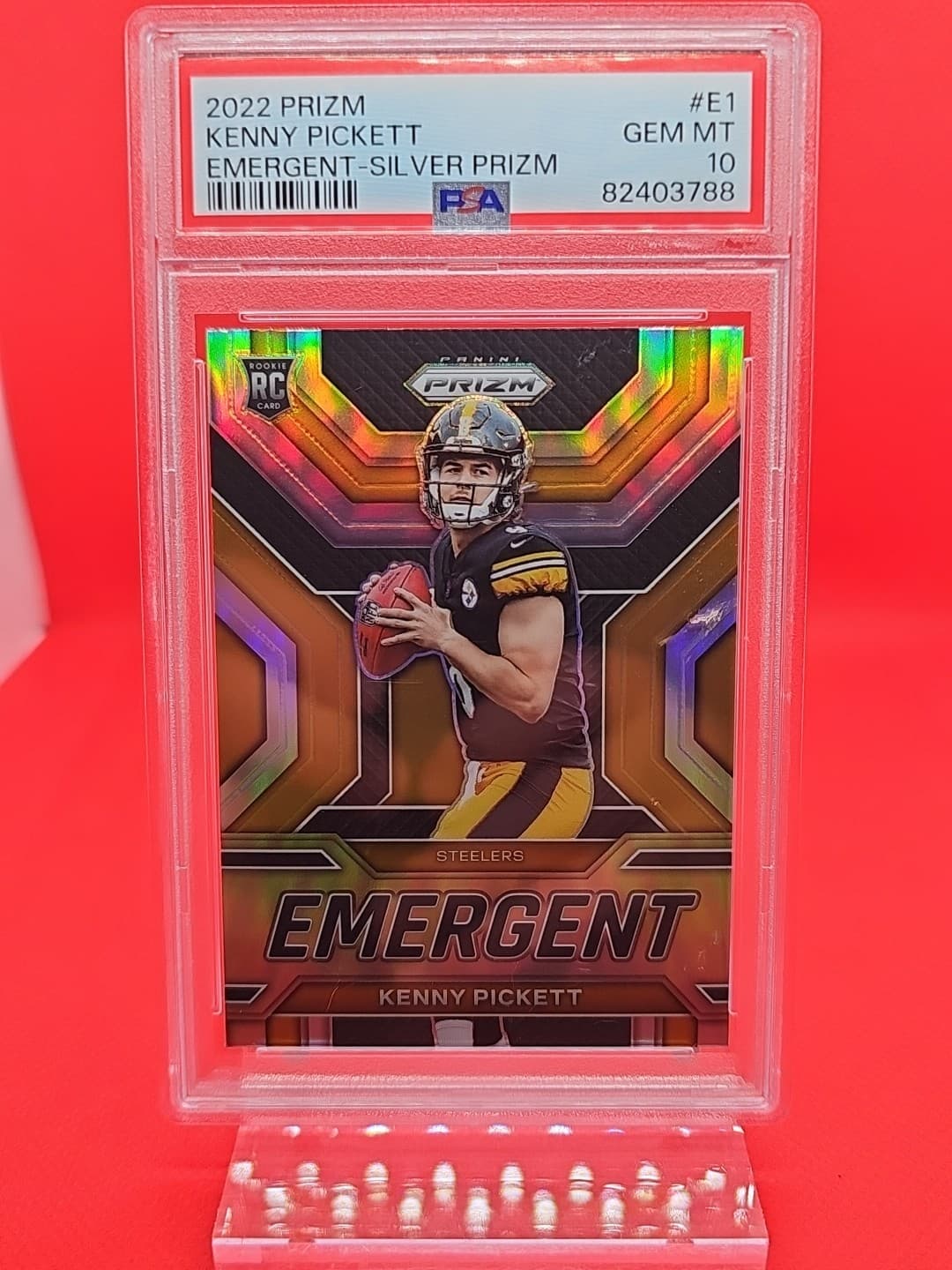 Kenny Pickett Panini Prizm Emergent #E1 Silver Prizm