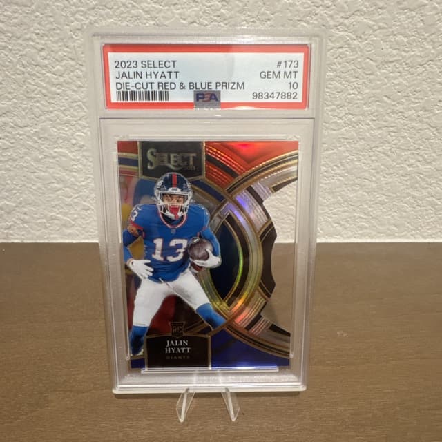 Jalin Hyatt Panini Select #173 Die-Cut Black & Red Prizm