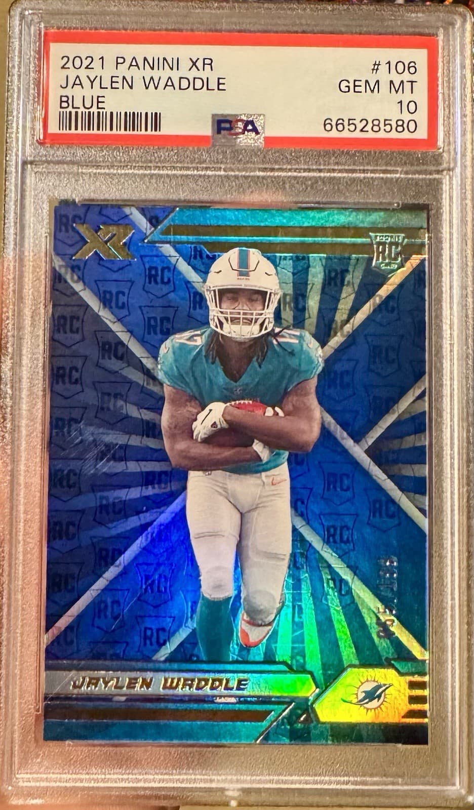 Jaylen Waddle Panini XR #106 Blue