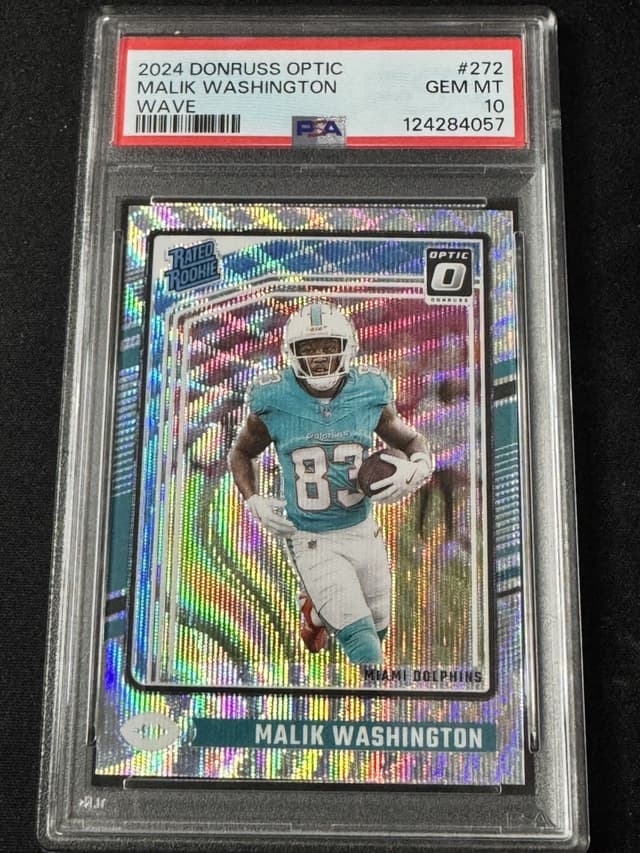 Malik Washington Panini Donruss Optic #272 Wave