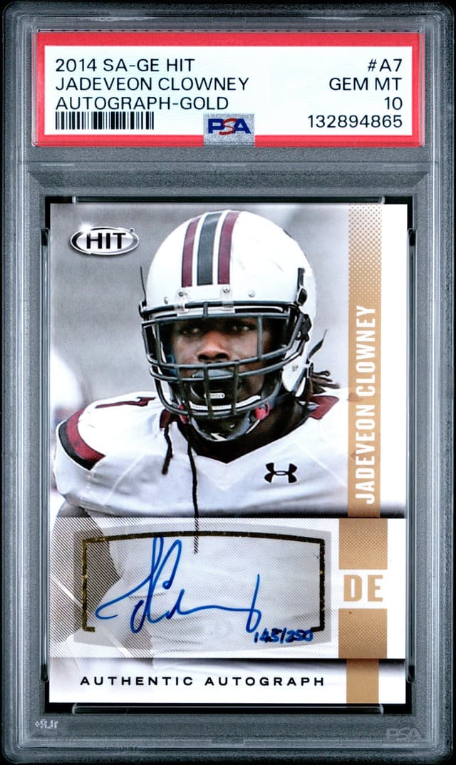 Jadeveon Clowney SA-GE Hit Autograph #A7 Gold