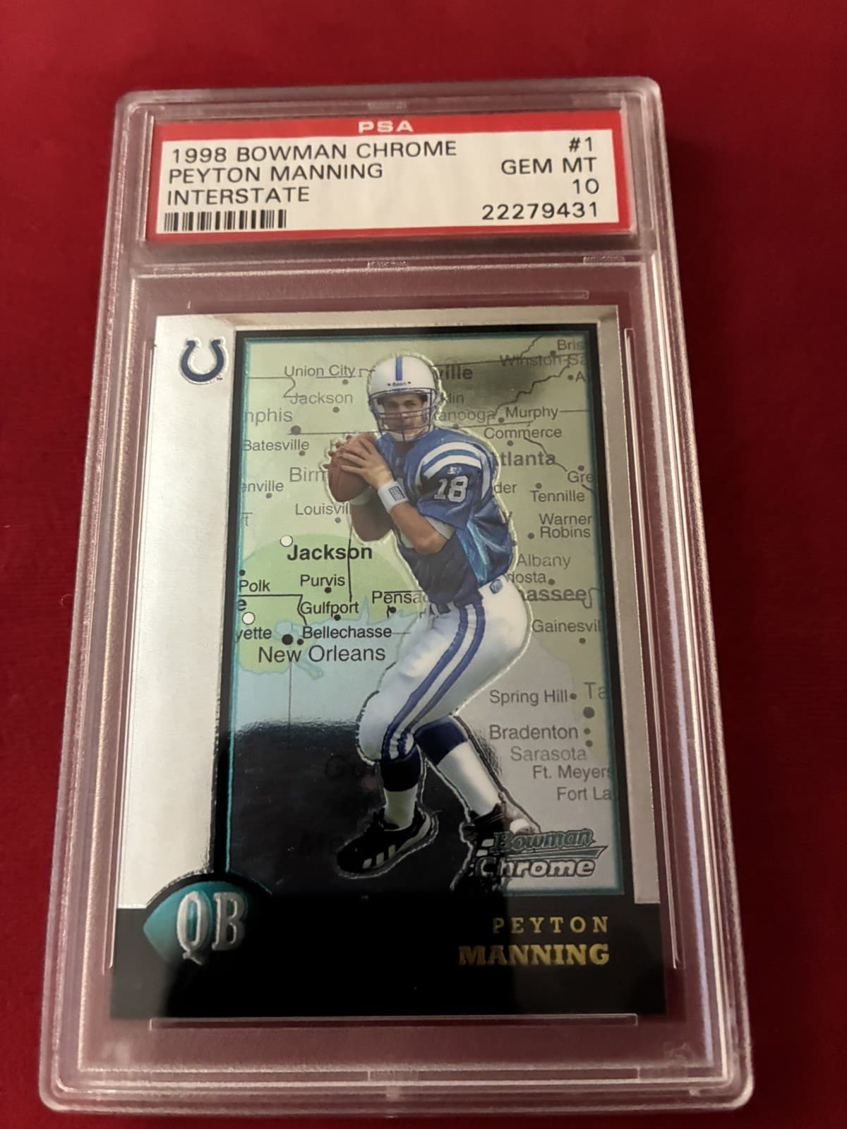 Peyton Manning Bowman Chrome #1 Interstate