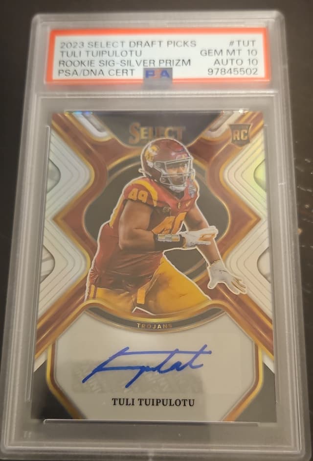 Tuli Tuipulotu Panini Select Draft Picks Rookie Signatures #TUT Silver