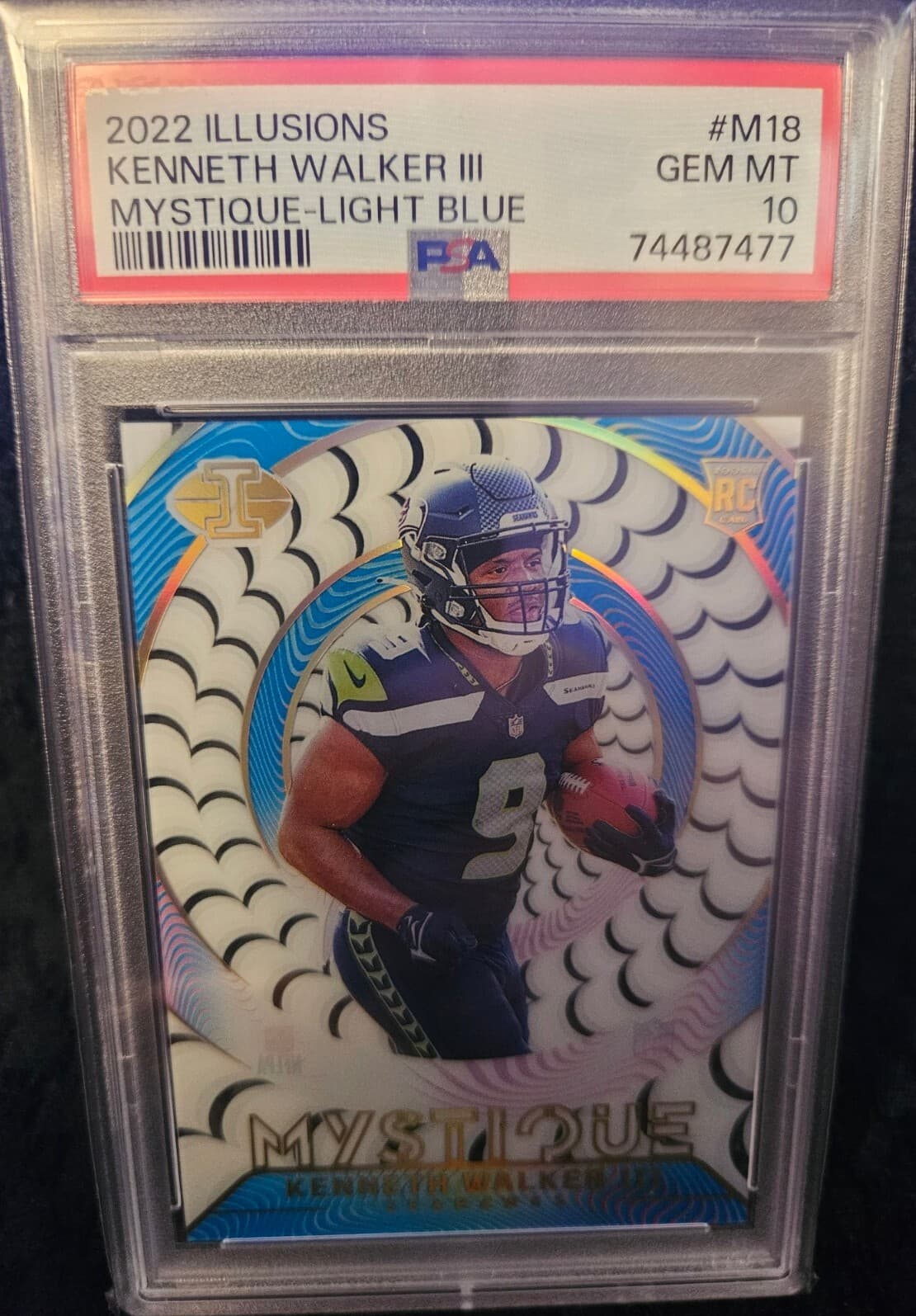 Kenneth Walker III Panini Illusions Mystique #M18 Light Blue