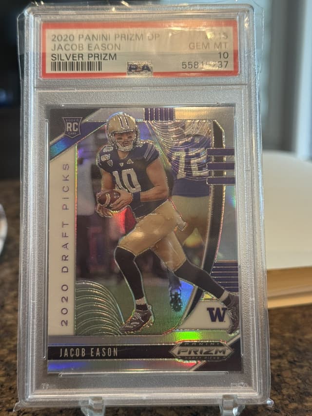 Jacob Eason Panini Prizm Draft Picks #115 Base