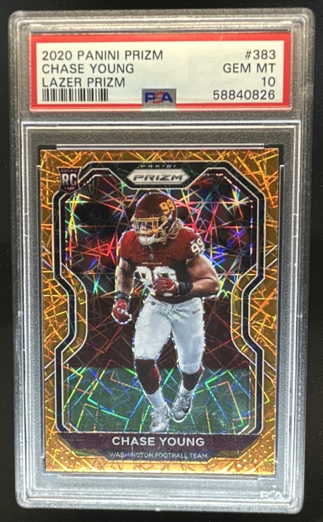 Chase Young Panini Prizm #383 Lazer Prizm