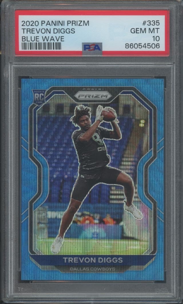 Trevon Diggs Panini Prizm #335 Blue Wave