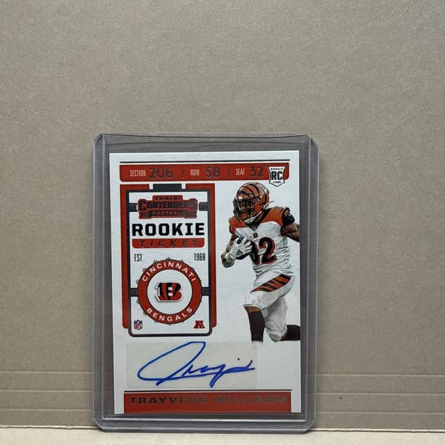 Trayveon Williams Panini Contenders #160 Autograph