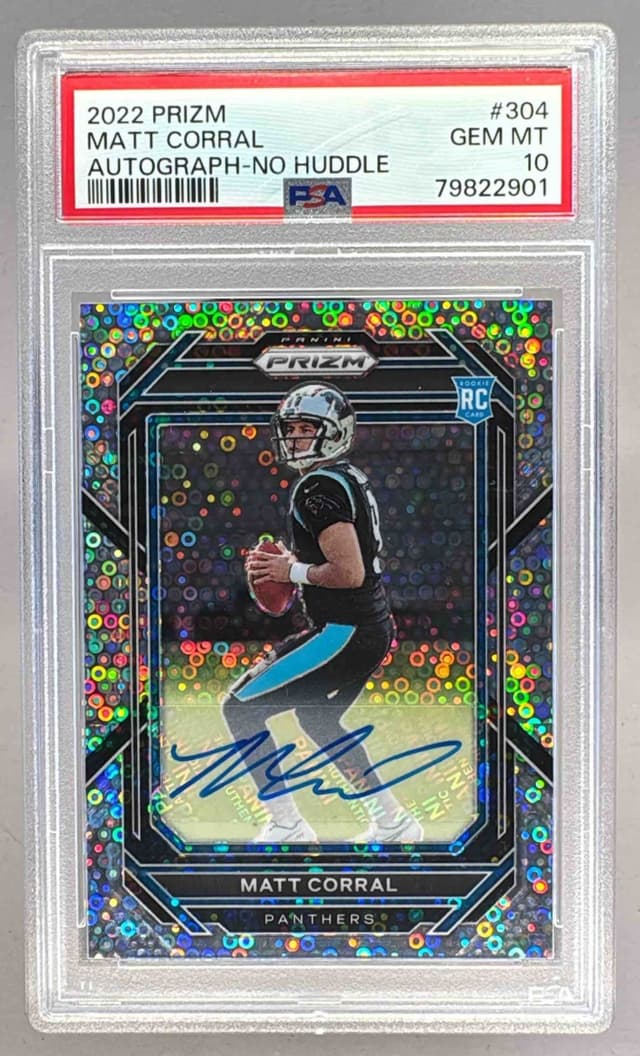 Matt Corral Panini Prizm #304 Autograph-No Huddle