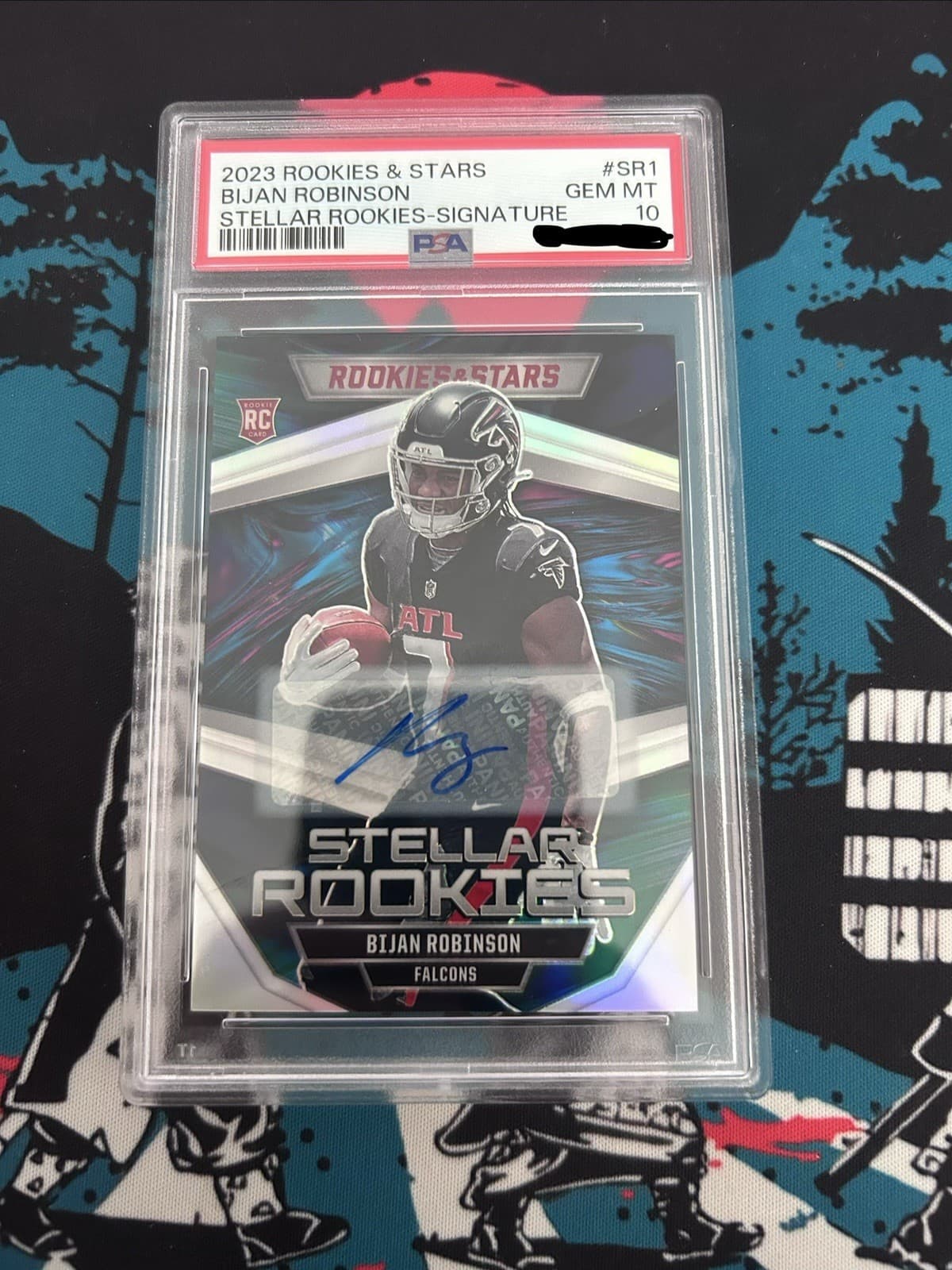 Bijan Robinson Panini Rookies & Stars Stellar Rookies #SR1 Signature