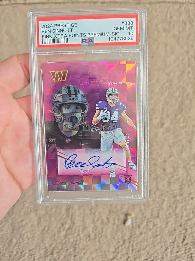 Ben Sinnott Panini Prestige #388 Pink Xtra Points Premium-Signature