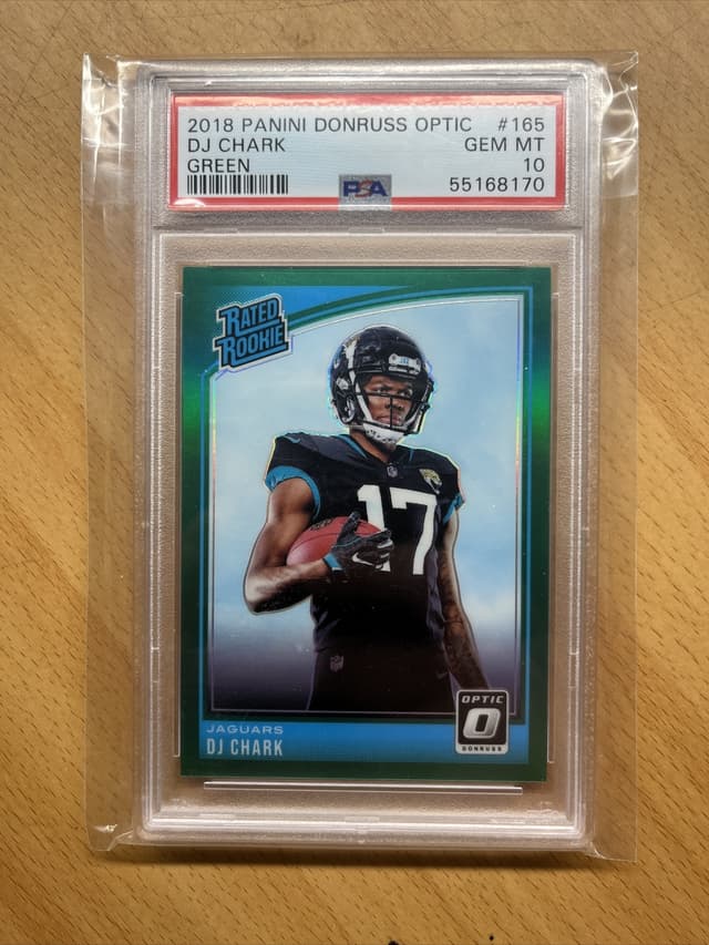 DJ Chark Panini Donruss Optic #165 Green