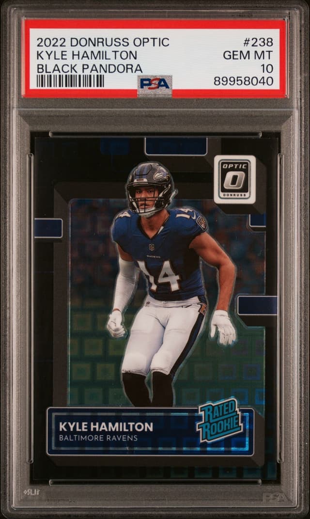 Kyle Hamilton Panini Donruss Optic #238 Black Pandora