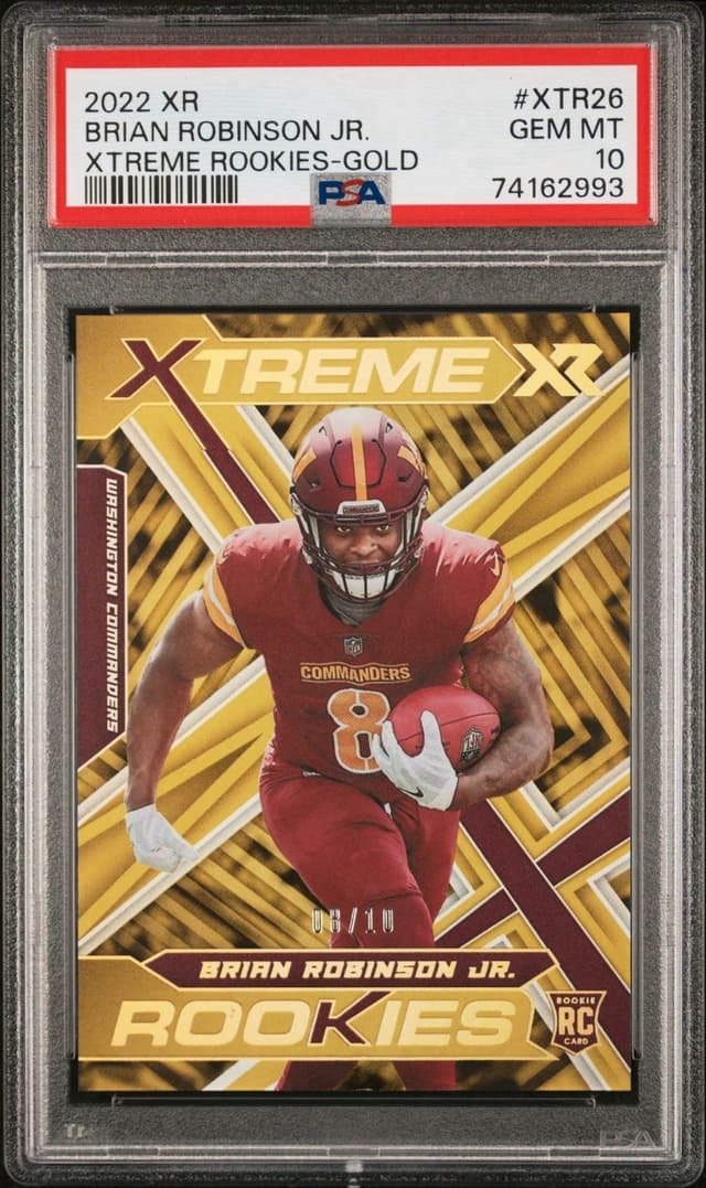 Brian Robinson Jr. Panini XR Xtreme Rookies #XTR26 Gold
