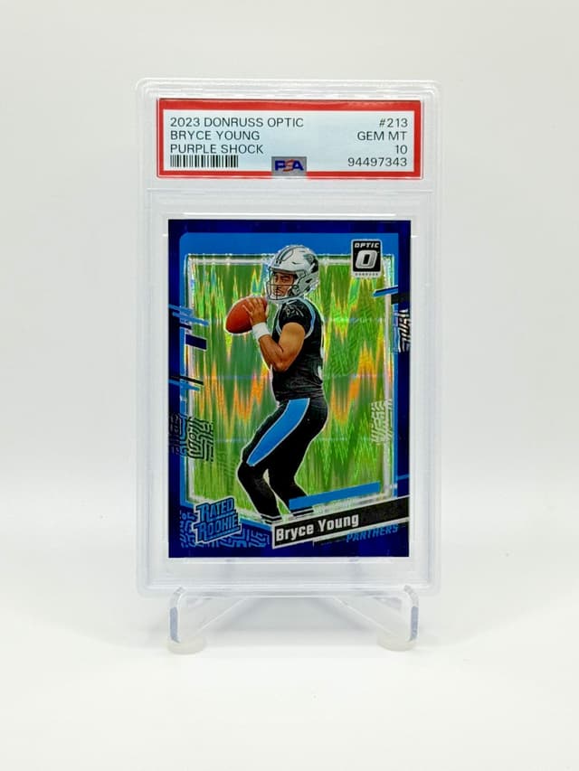 Bryce Young Panini Donruss Optic #213 Purple Shock